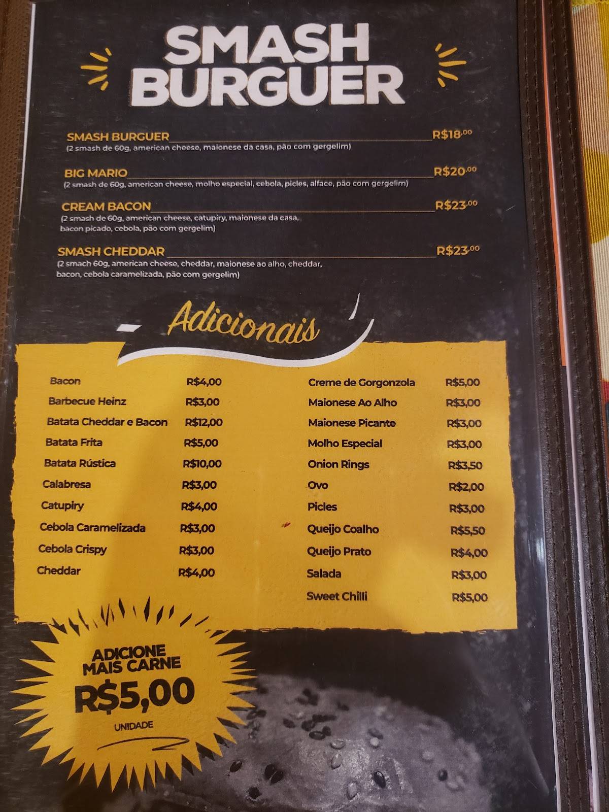 Quintal burger cardápio
