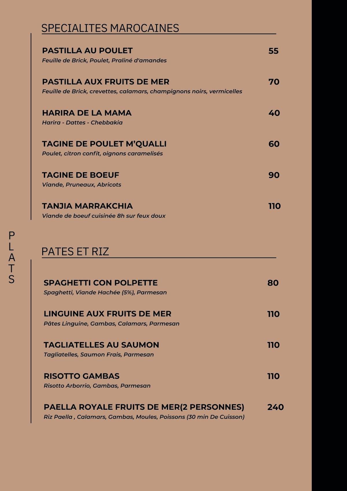 Menu de ROOFTOP DIAGONAL Restaurant