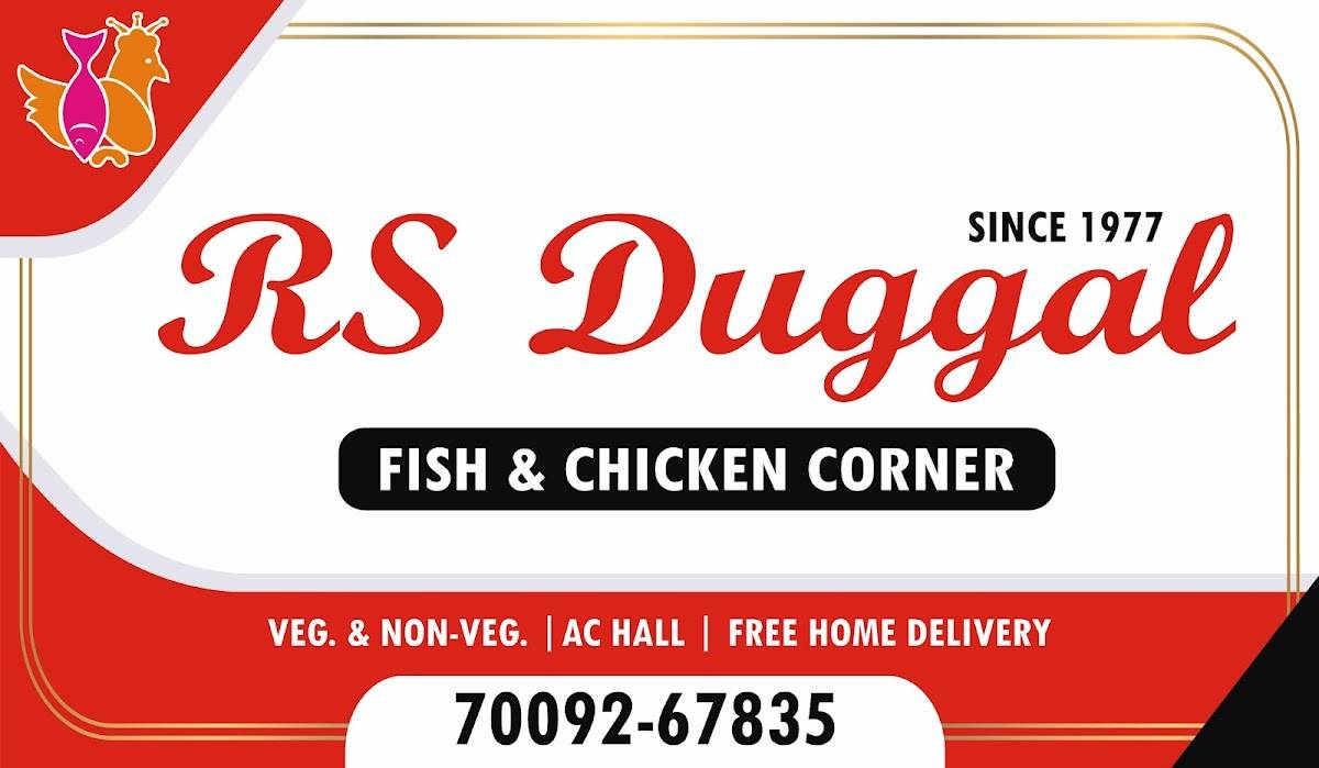 RS Duggal Fish And Chicken Corner menu
