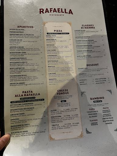 Menu de Rafaella Ristorante