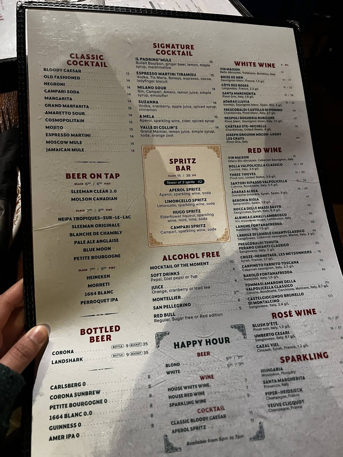 Menu de Rafaella Ristorante