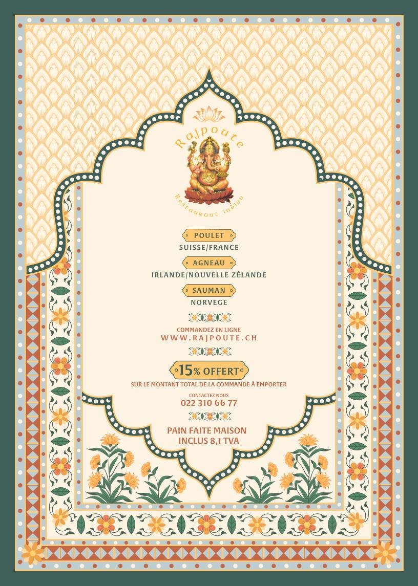 Menu di Rajpoute 
