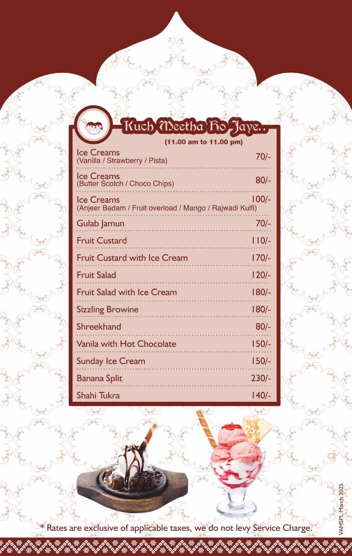Rajput Restaurant menu