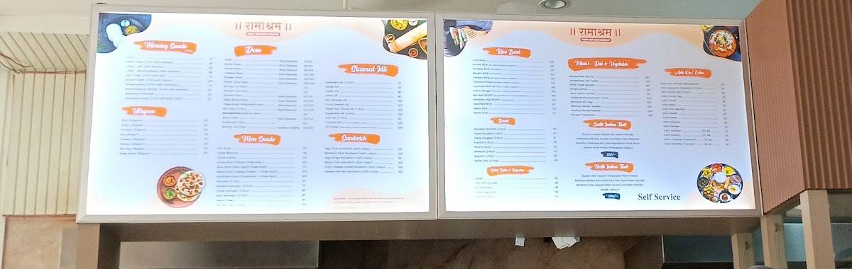 Ramashram - Pure Veg Restaurant menu