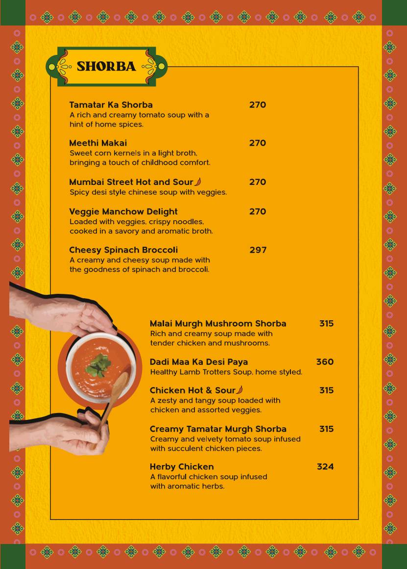 Rasila's Kitchen menu