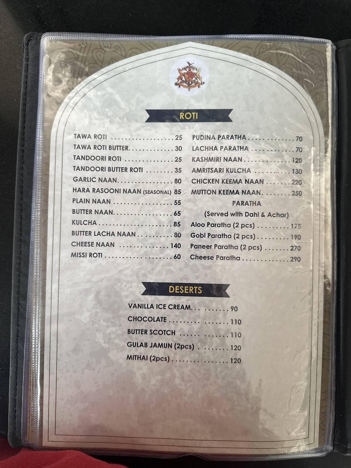 Rawle - Rooftop Bar&Eatery menu