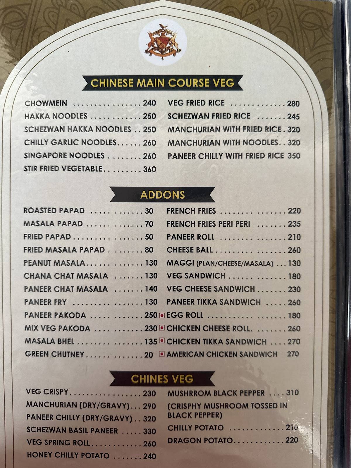 Rawle - Rooftop Bar&Eatery menu