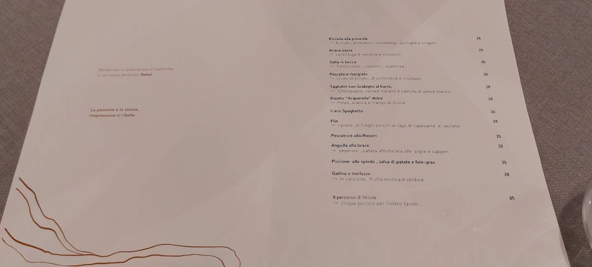 Menu di Rebel 