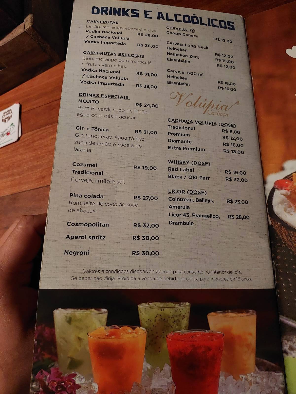 Restaurante Mangai - Recife cardápio