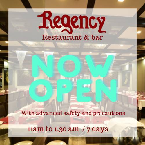 Regency Restaurant menu