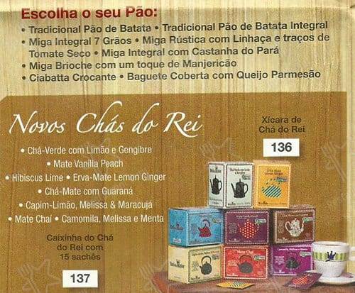 Rei do Mate cardápio