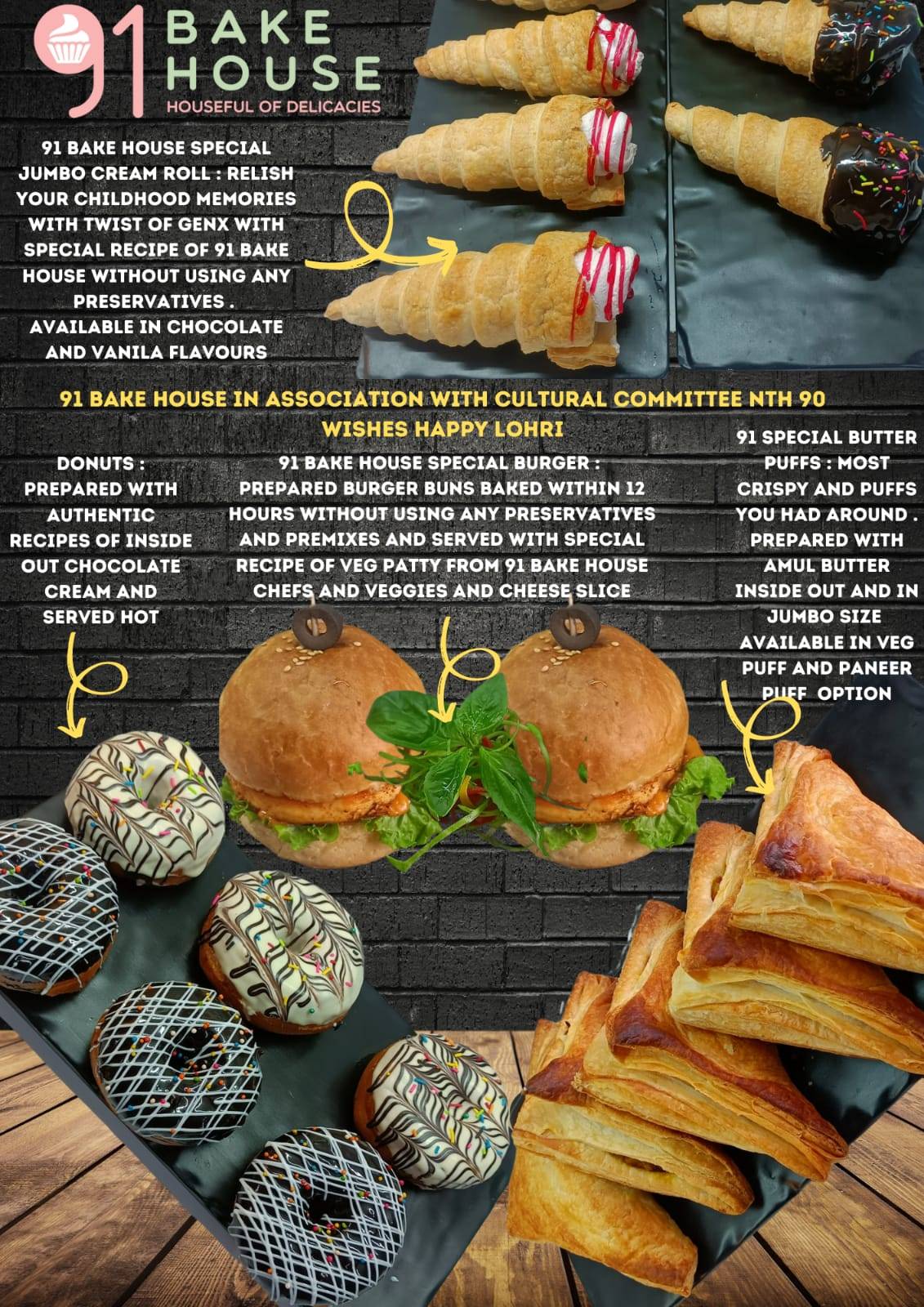 91 Bake House by ruby menu