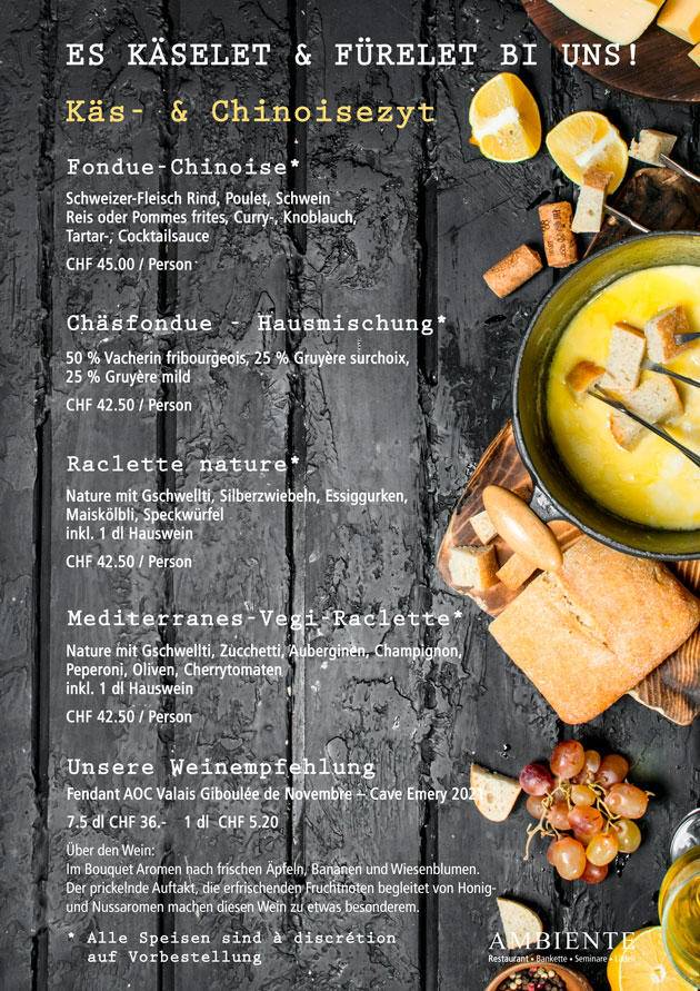 Menu di Restaurant AMBIENTE 