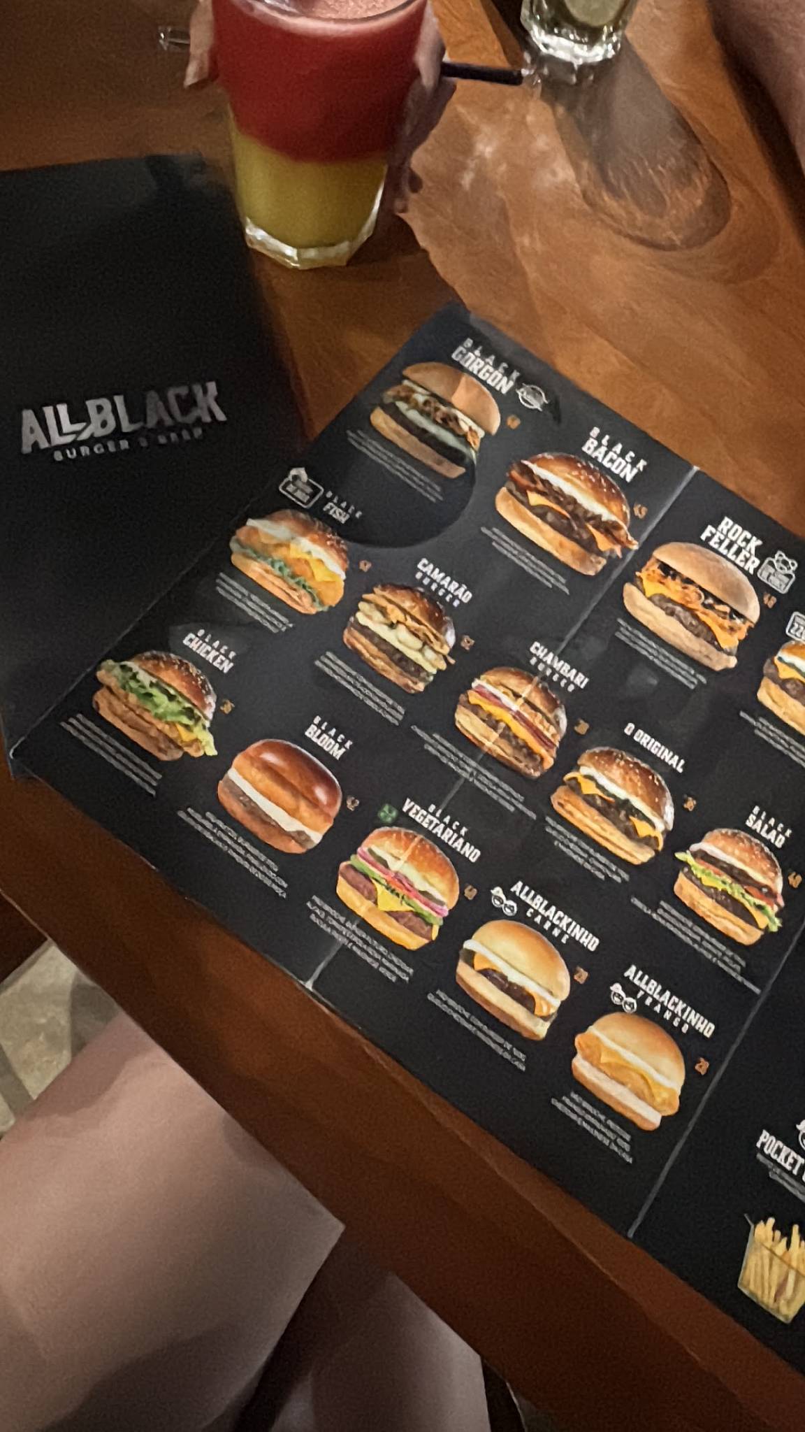 AllBlack Burger & Beer cardápio