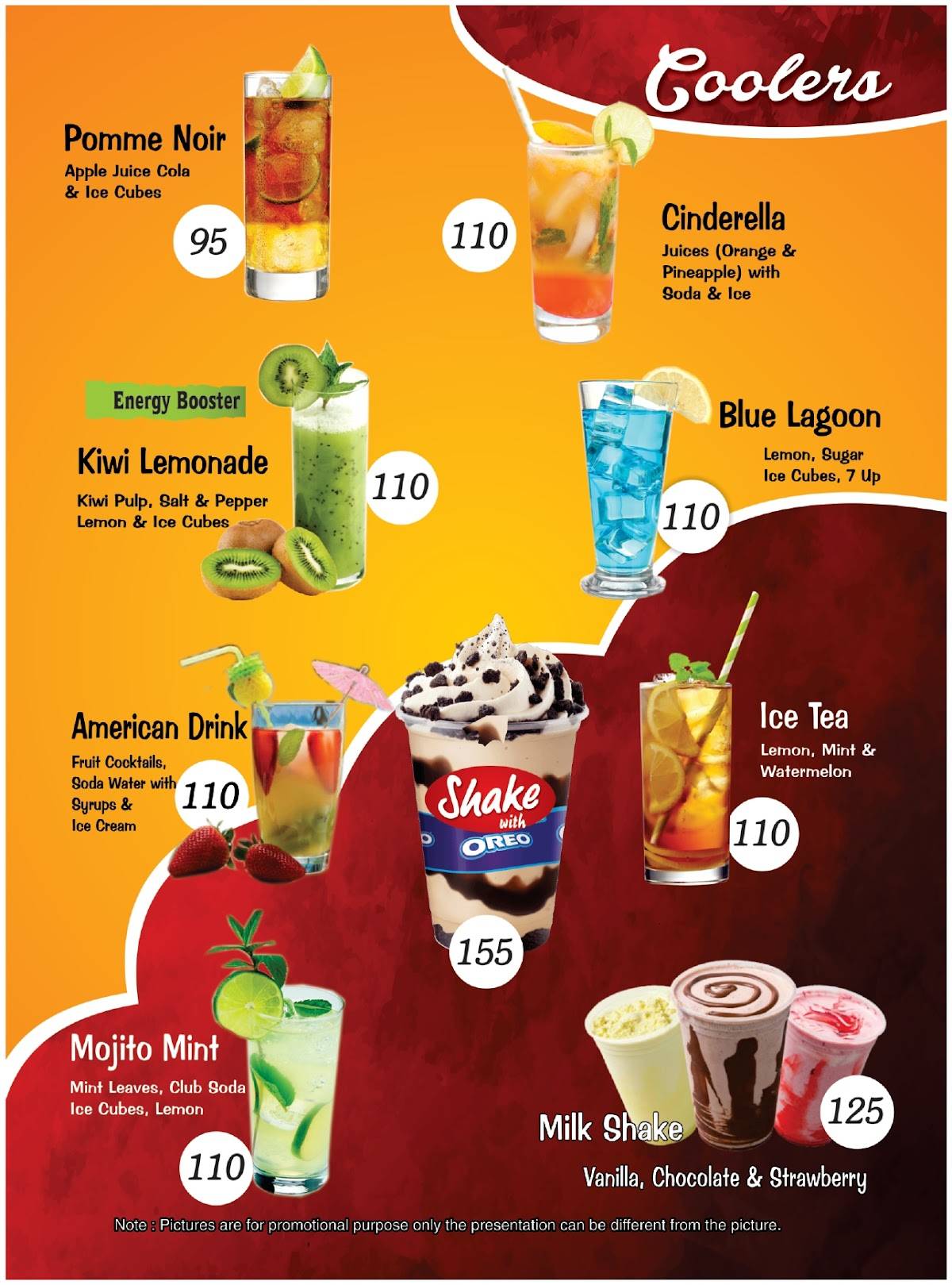 Anaicha's Food Joint menu