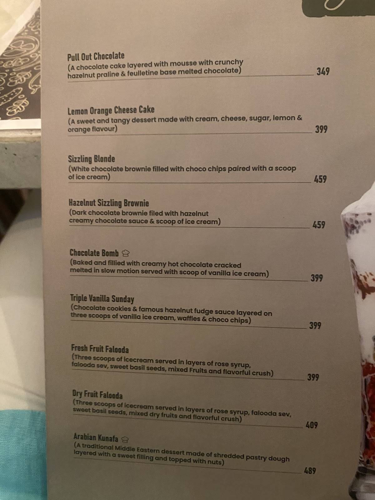 Aroma Pure Veg Restaurant menu