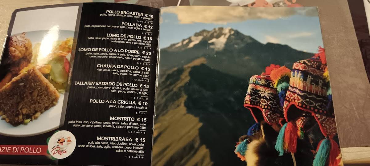 Menu di Arriba Perú 