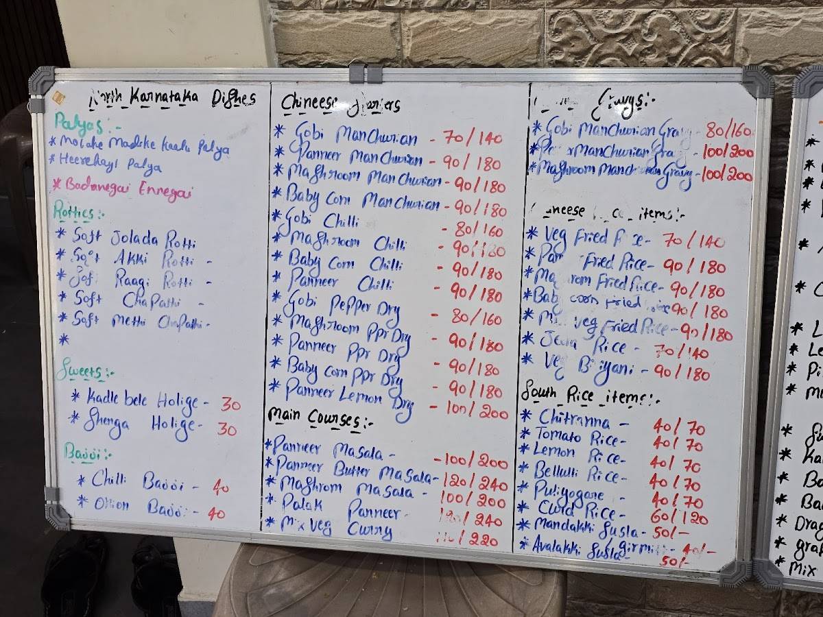 Ashirvad JRC ,Family Resturent (Ashirvad Jolada Rotti Center) Manglore menu