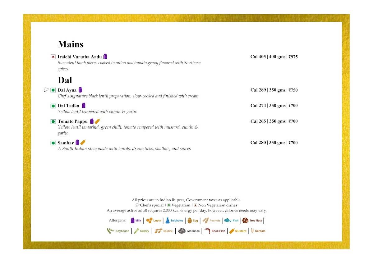 Ayna menu