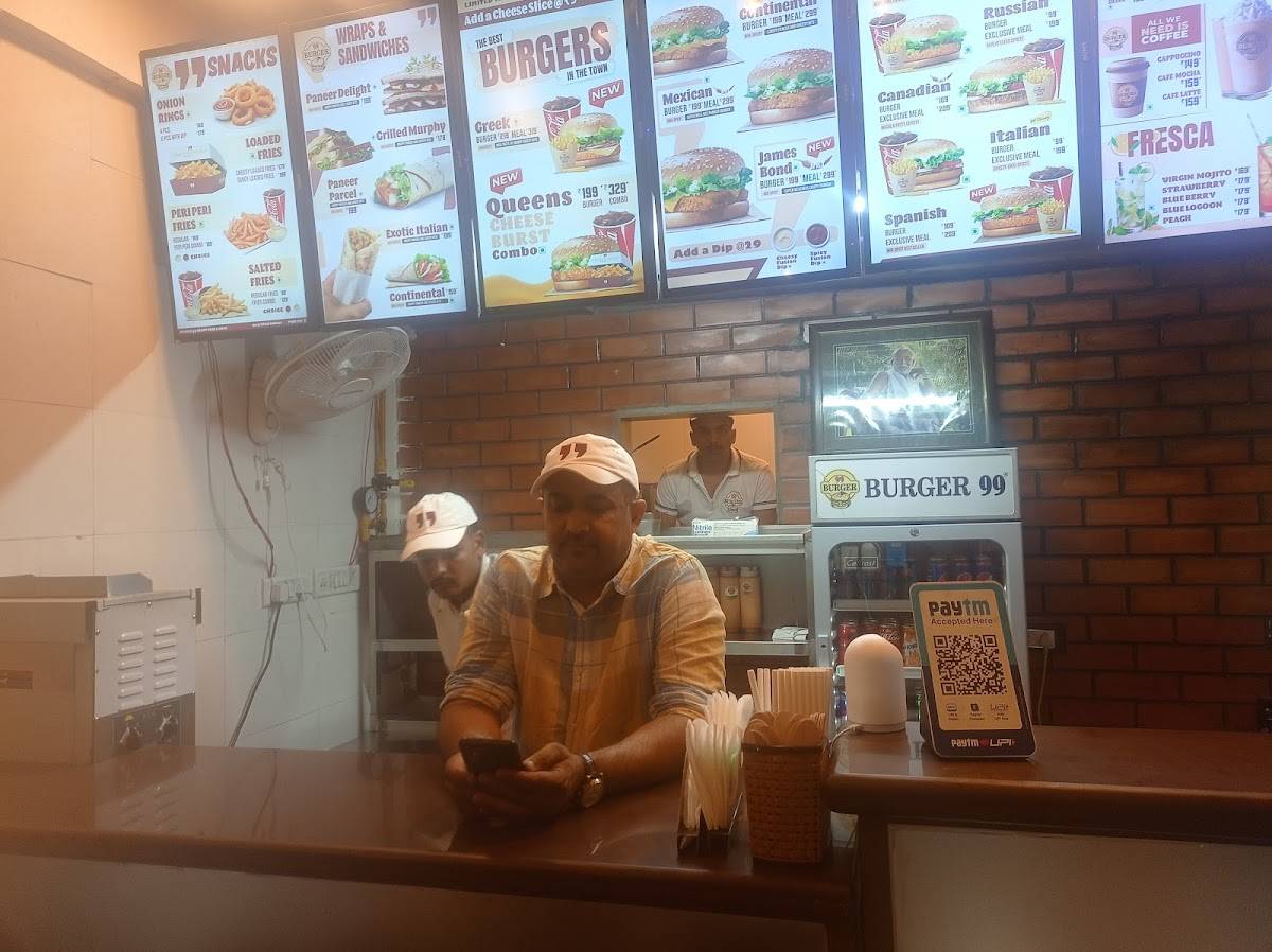 BURGER 99 menu