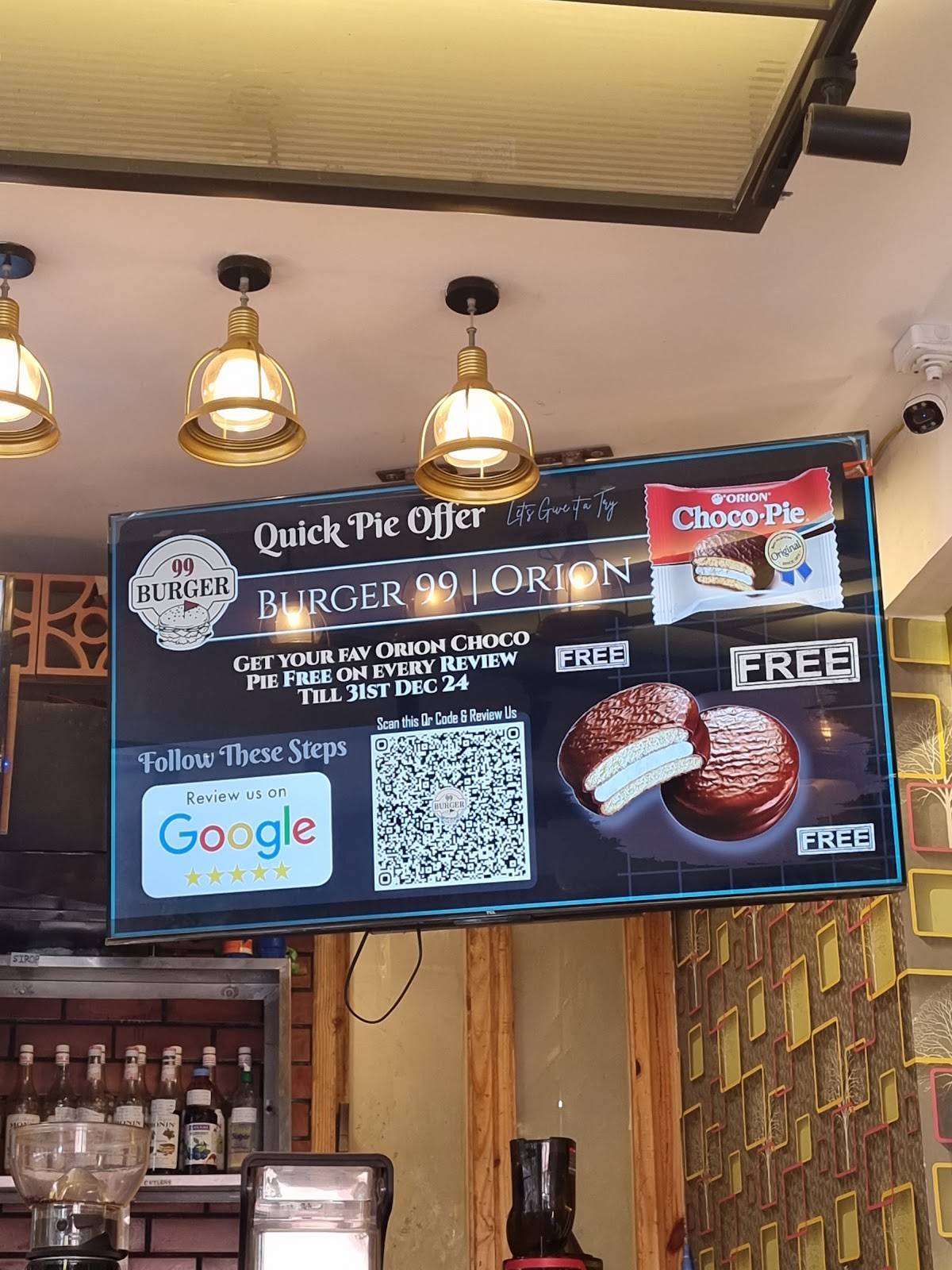 BURGER 99 menu