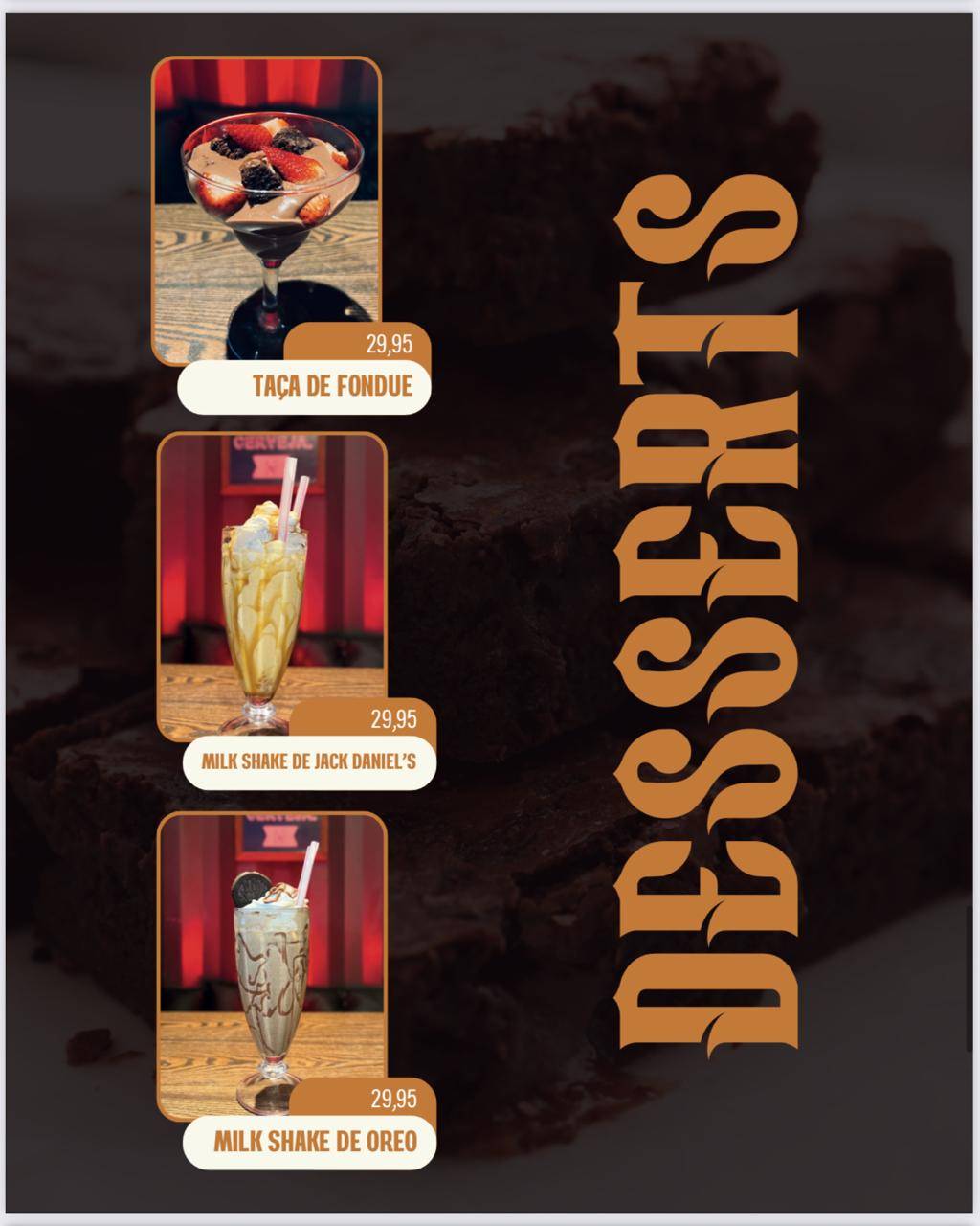 BW Steaks & Burgers cardápio