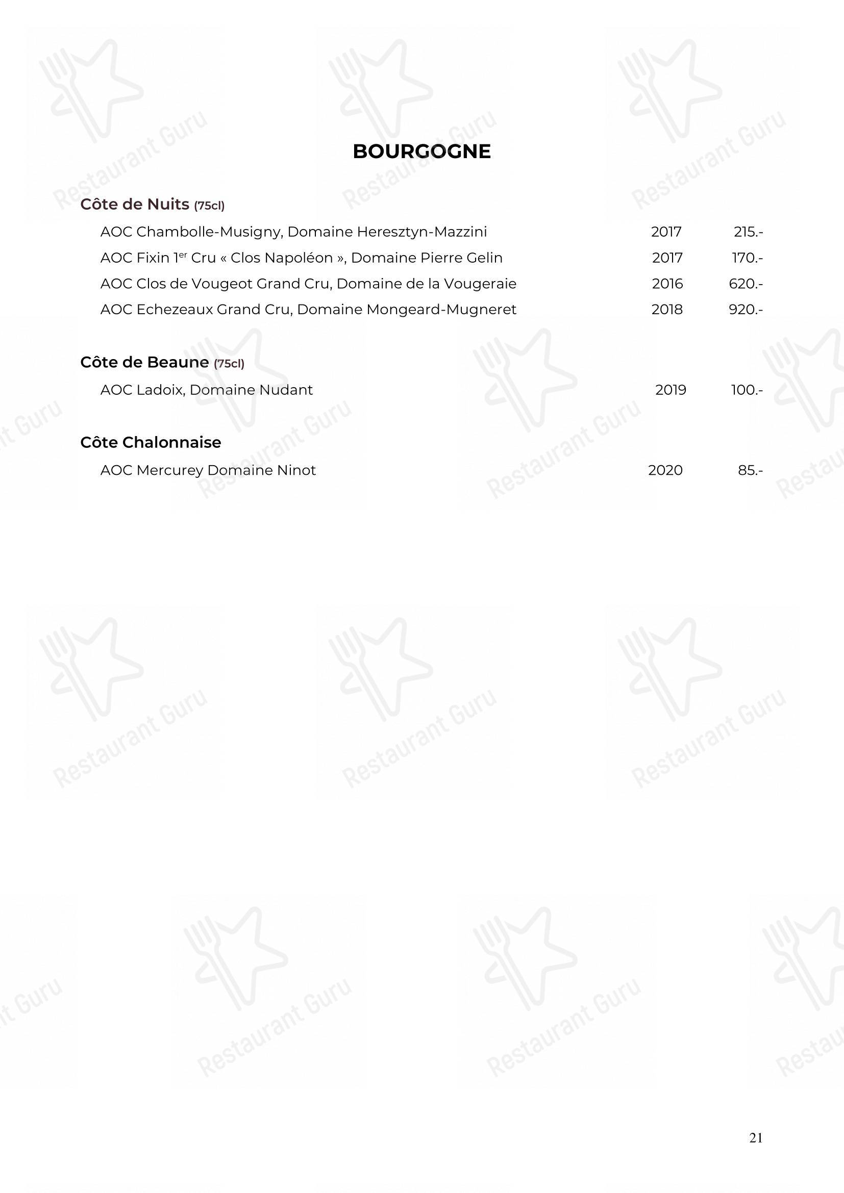 Основное меню per Restaurant Balila ristorante