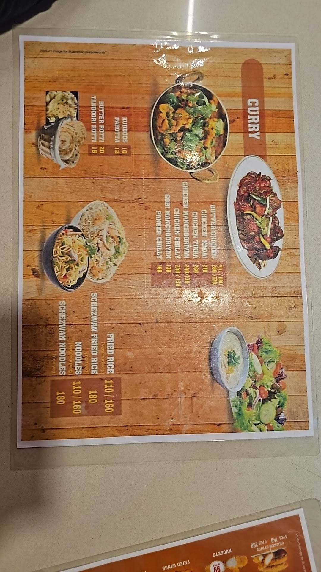 Bekachi Cafe Kasaragod menu