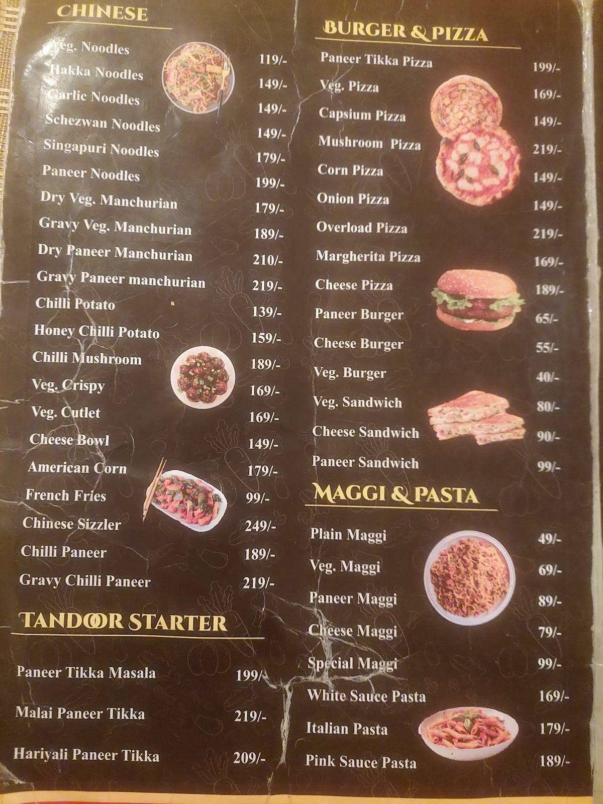 Bindass Cafe And Restaurants menu