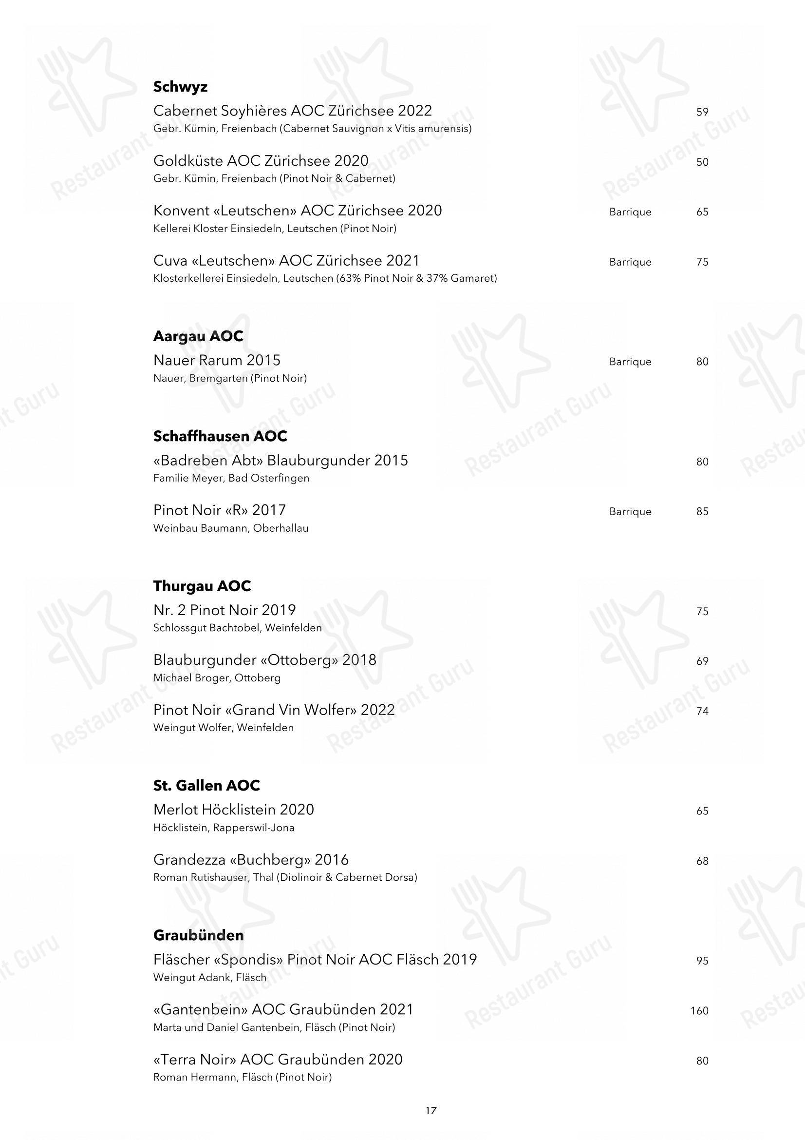 Основное меню per Blaue Ente pub & bar