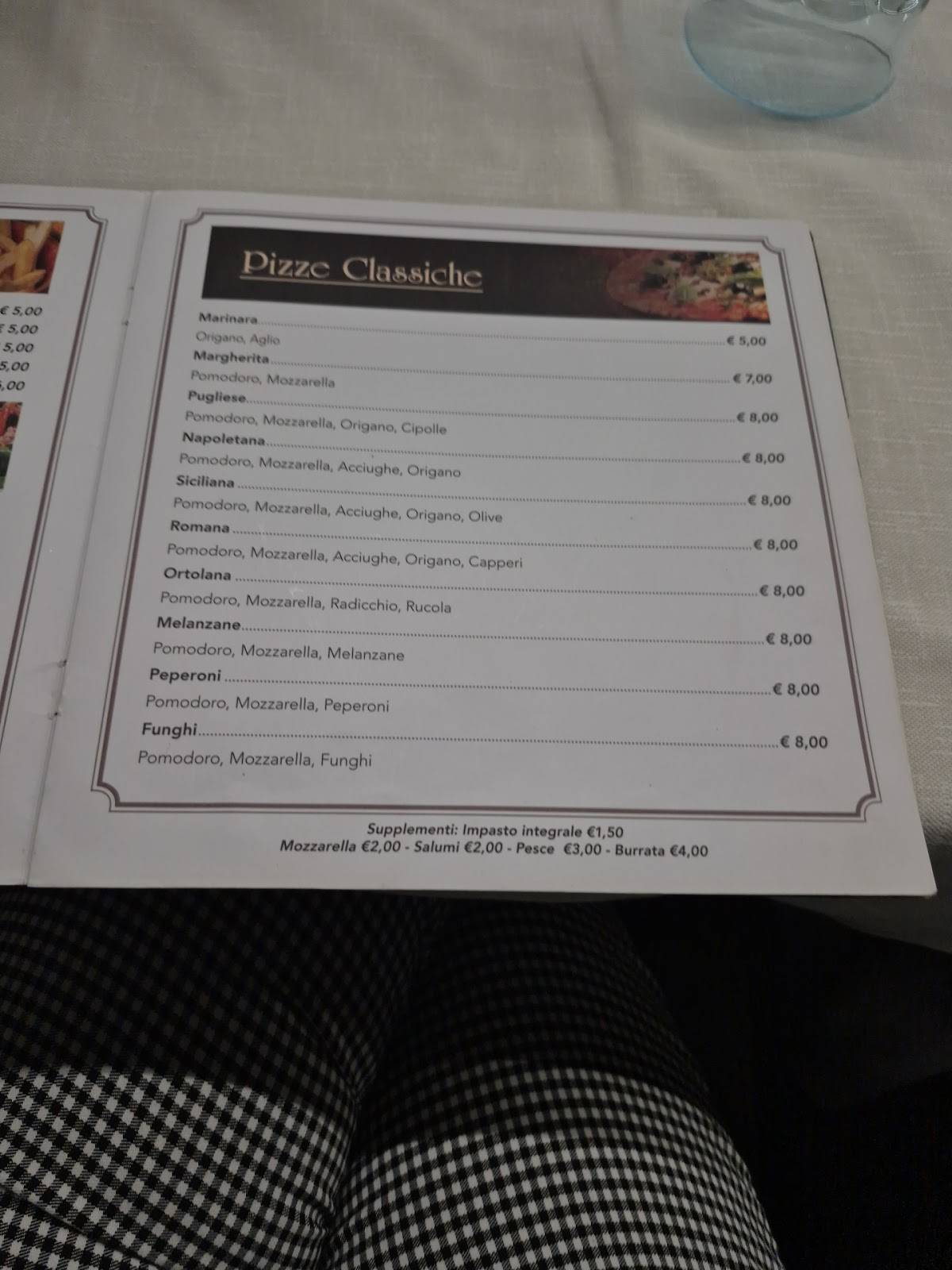 Menu di Ristorante Pizzeria & Steakhouse Bostan 