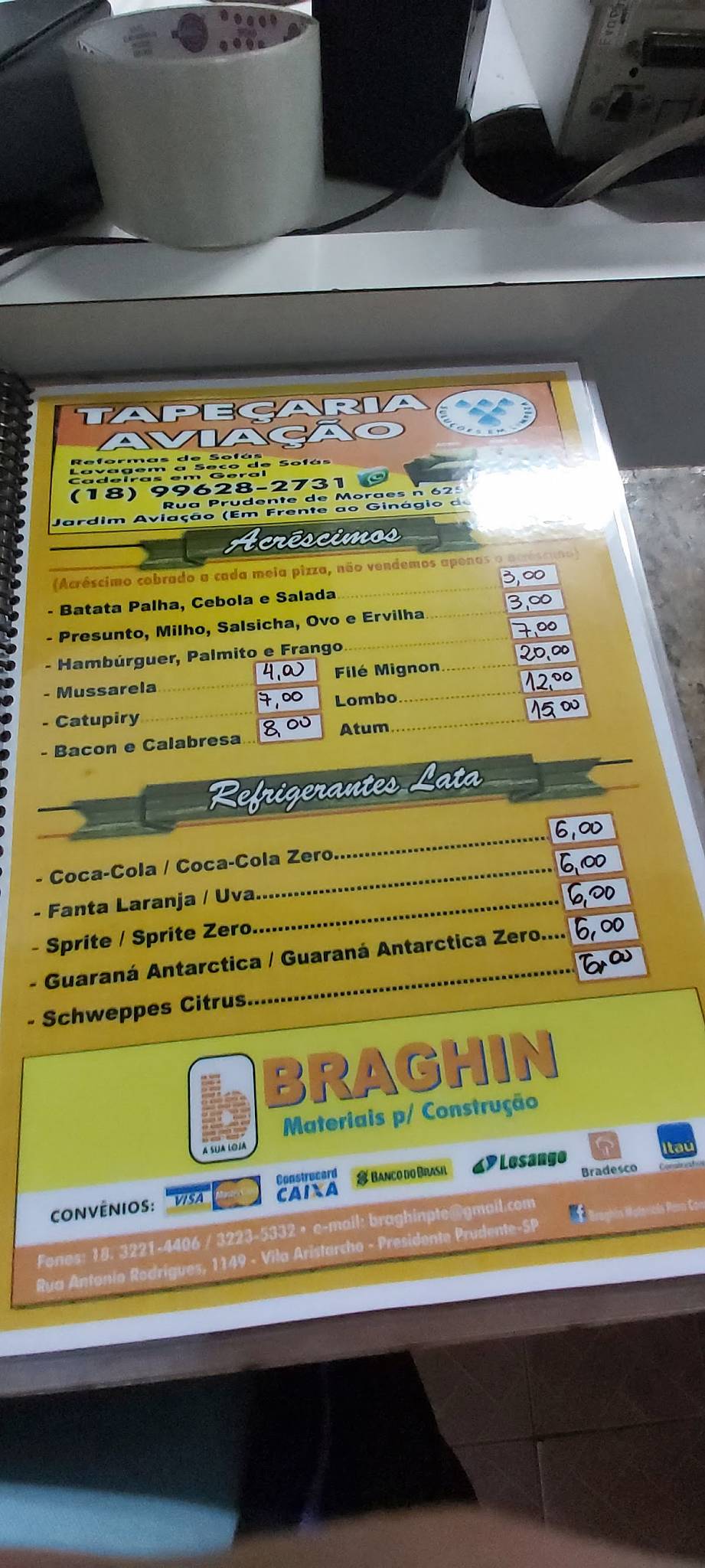 Bruna's Lanches e Pizzas cardápio