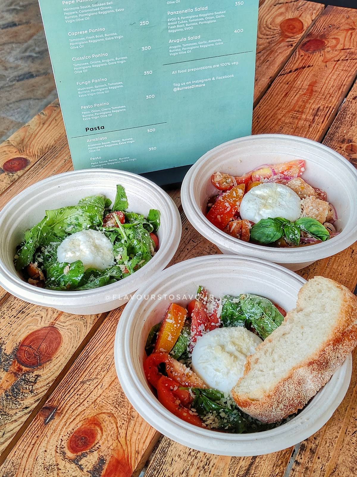 Burrata Dimora menu