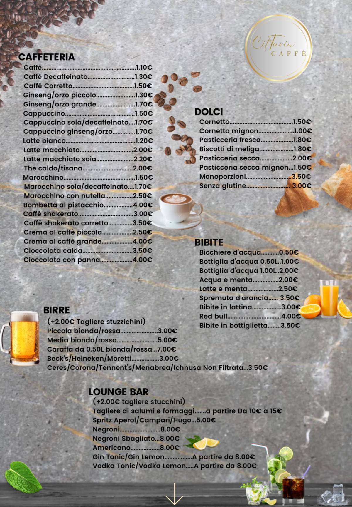 Menu di Caffè Cit TURIN 