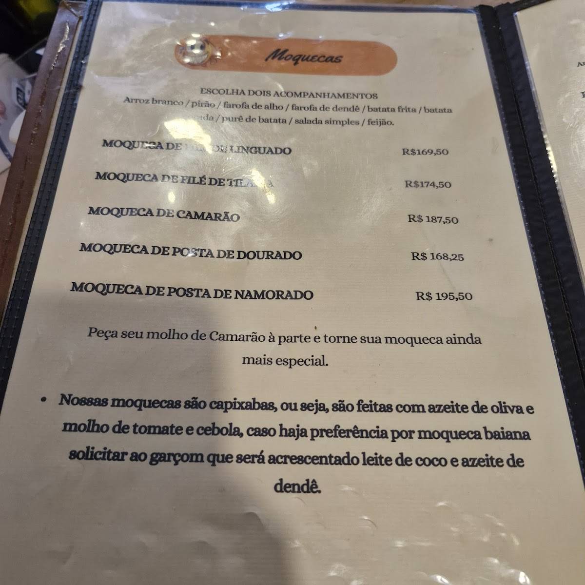 Caldo de Piranha Bar e Restaurante cardápio