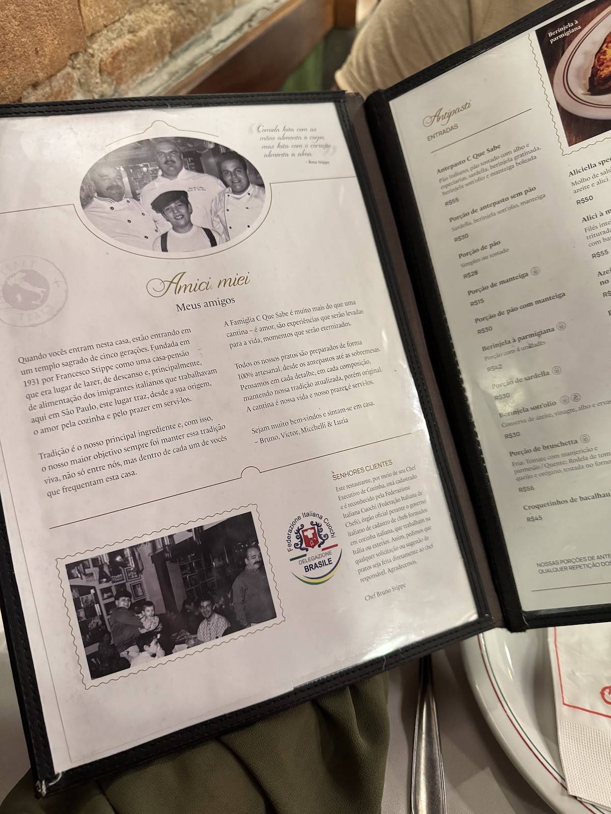 Cantina C...Que Sabe! cardápio