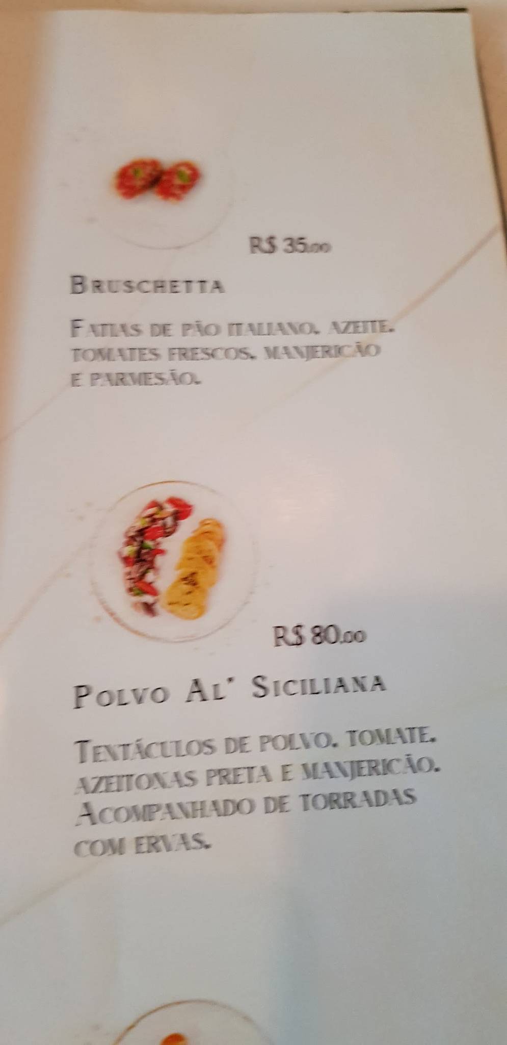 Cantina Piovanelli cardápio