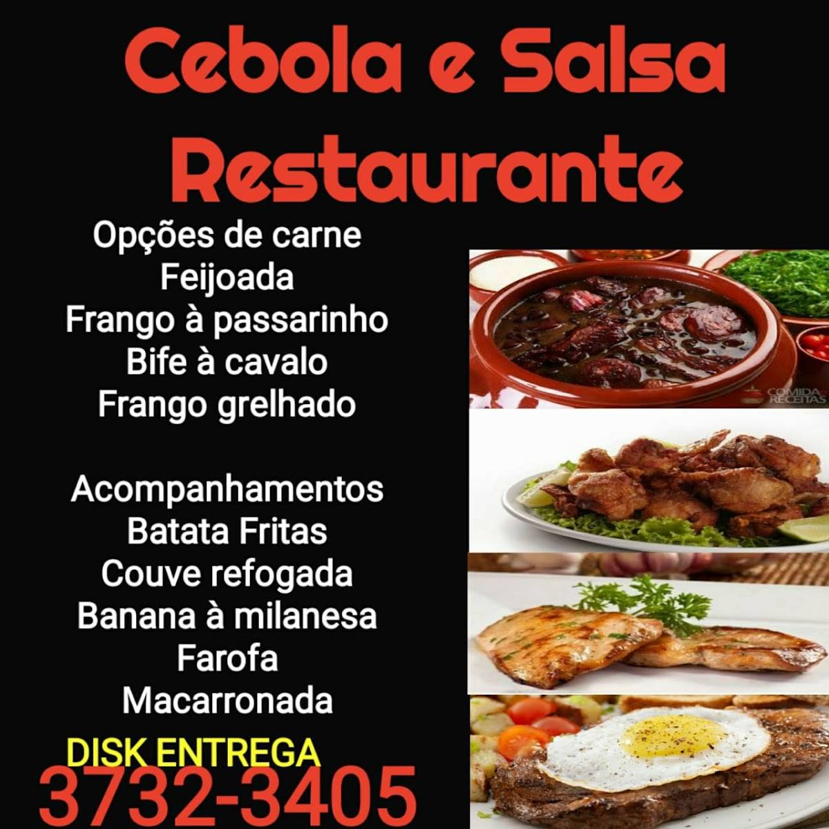 Cebola e Salsa Restaurante cardápio