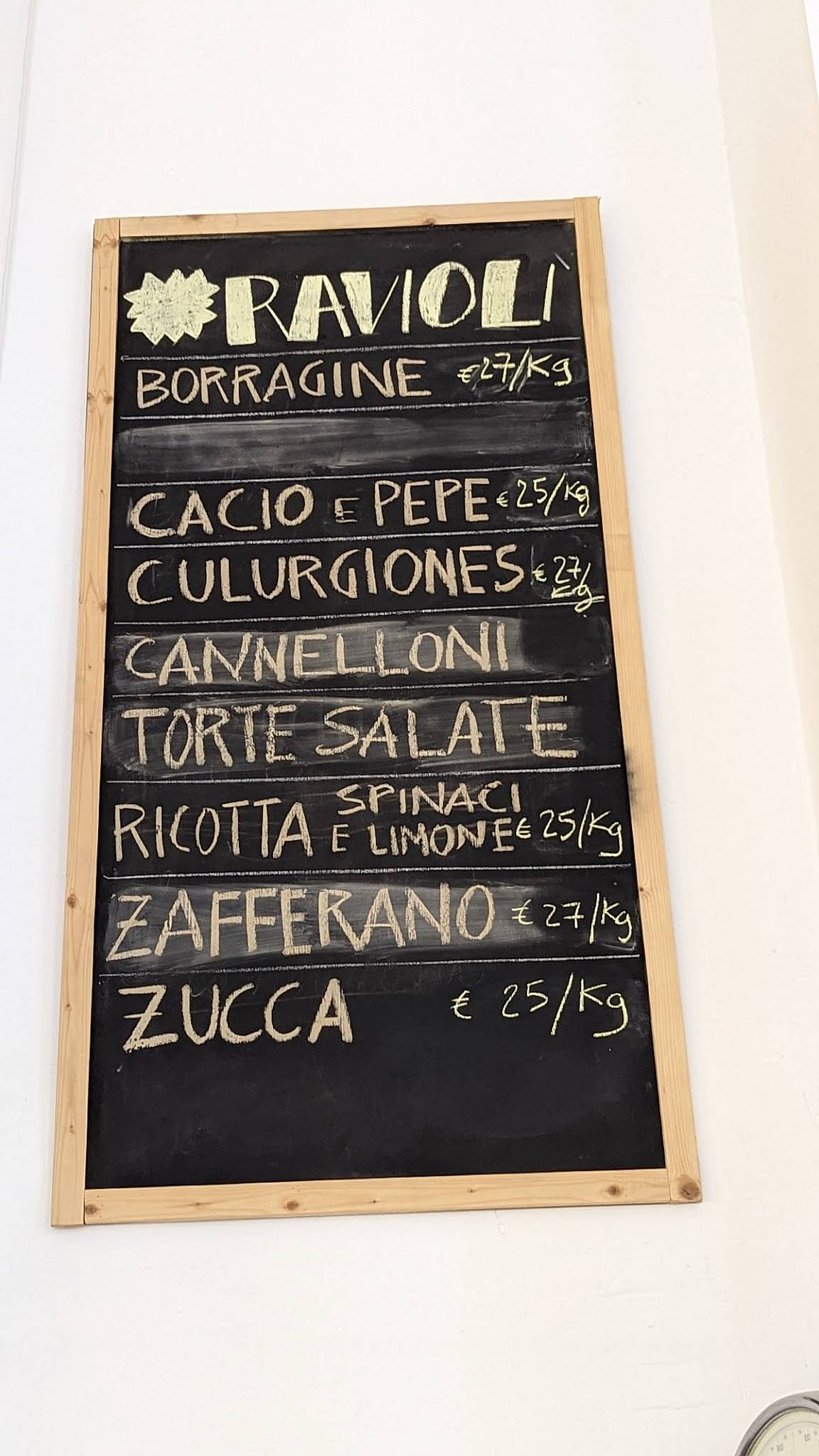 Menu di Centevot 