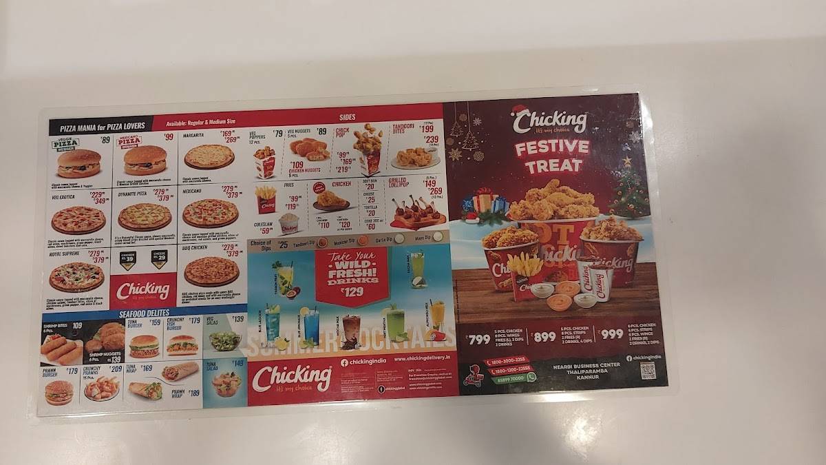 Chicking menu