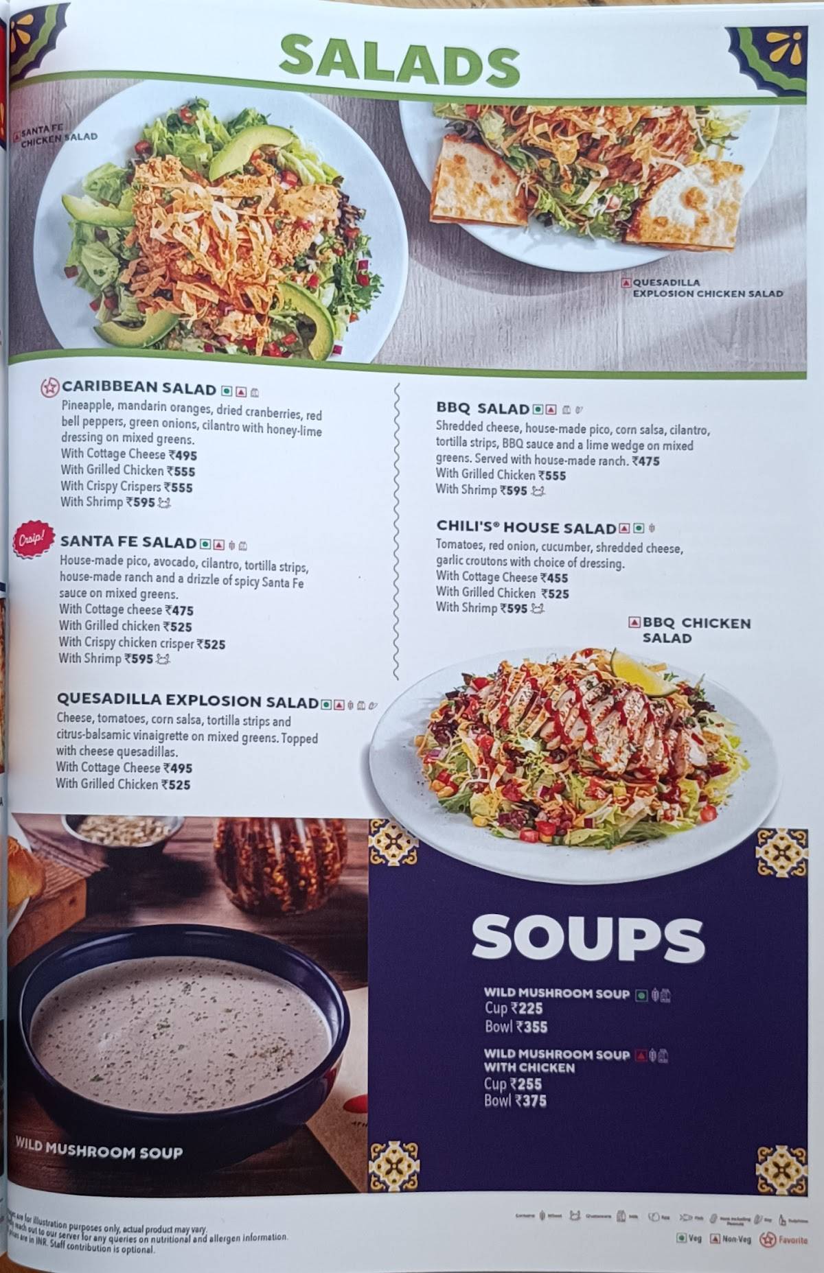 Chili's Grill & Bar menu