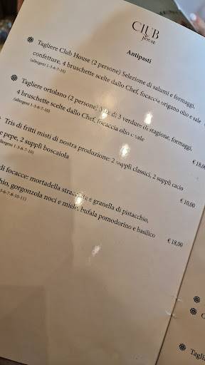 Menu di Club House 