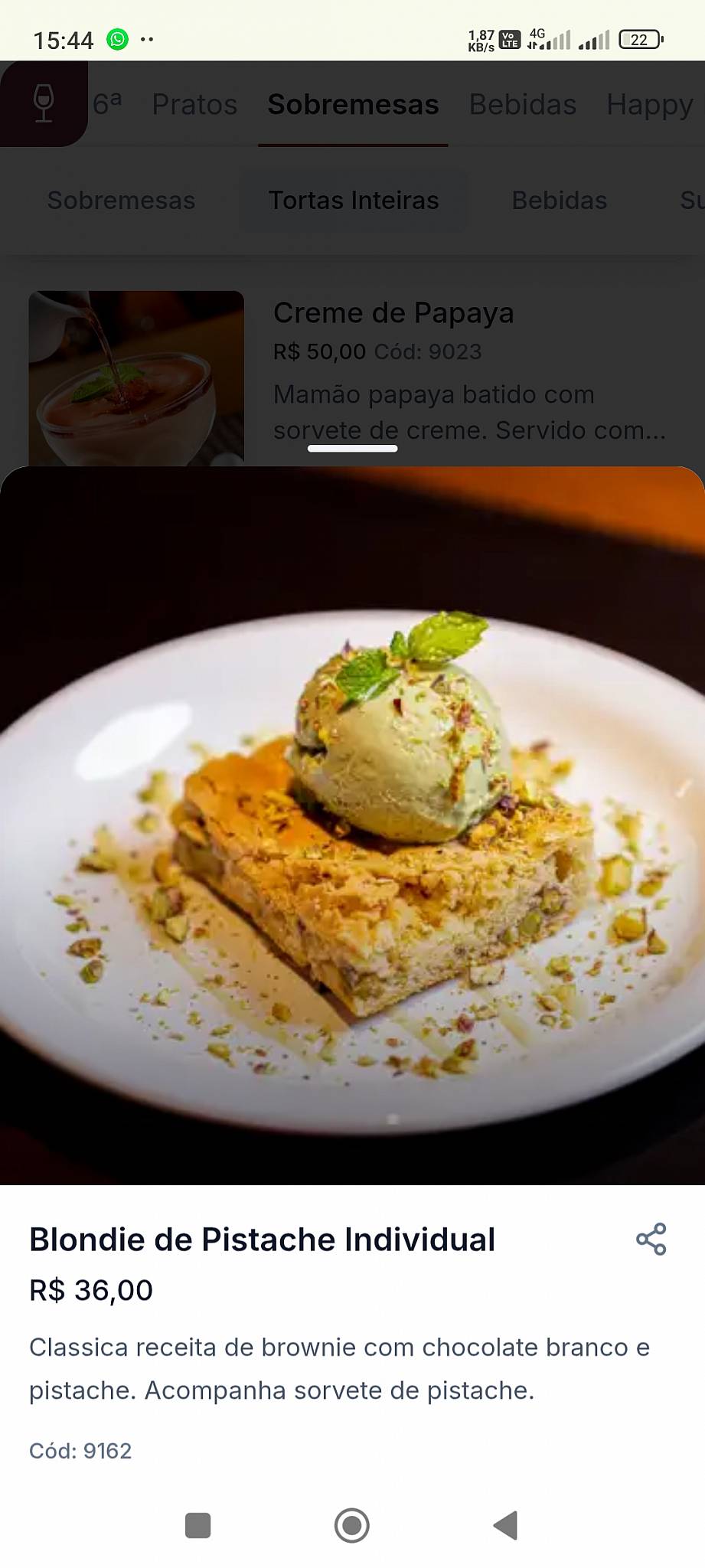 Coco Bambu Uberlândia cardápio