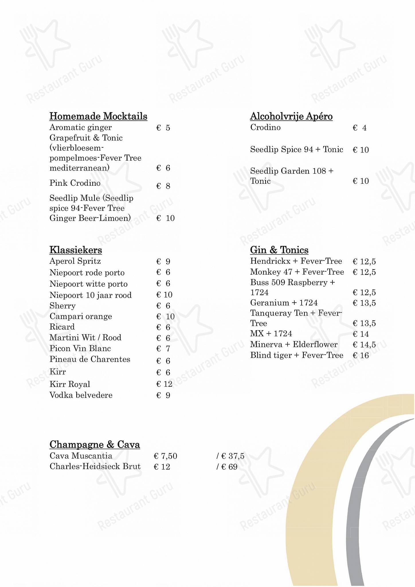 Wine Menu pour Restaurant Condacum restaurant