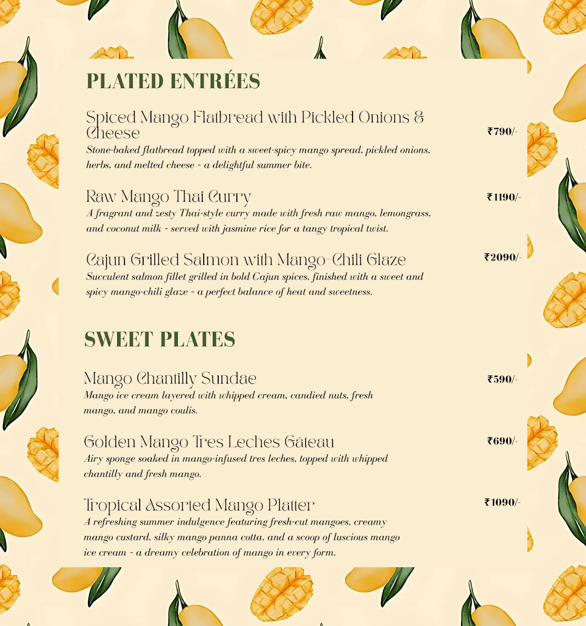 Cosy Box Mumbai menu