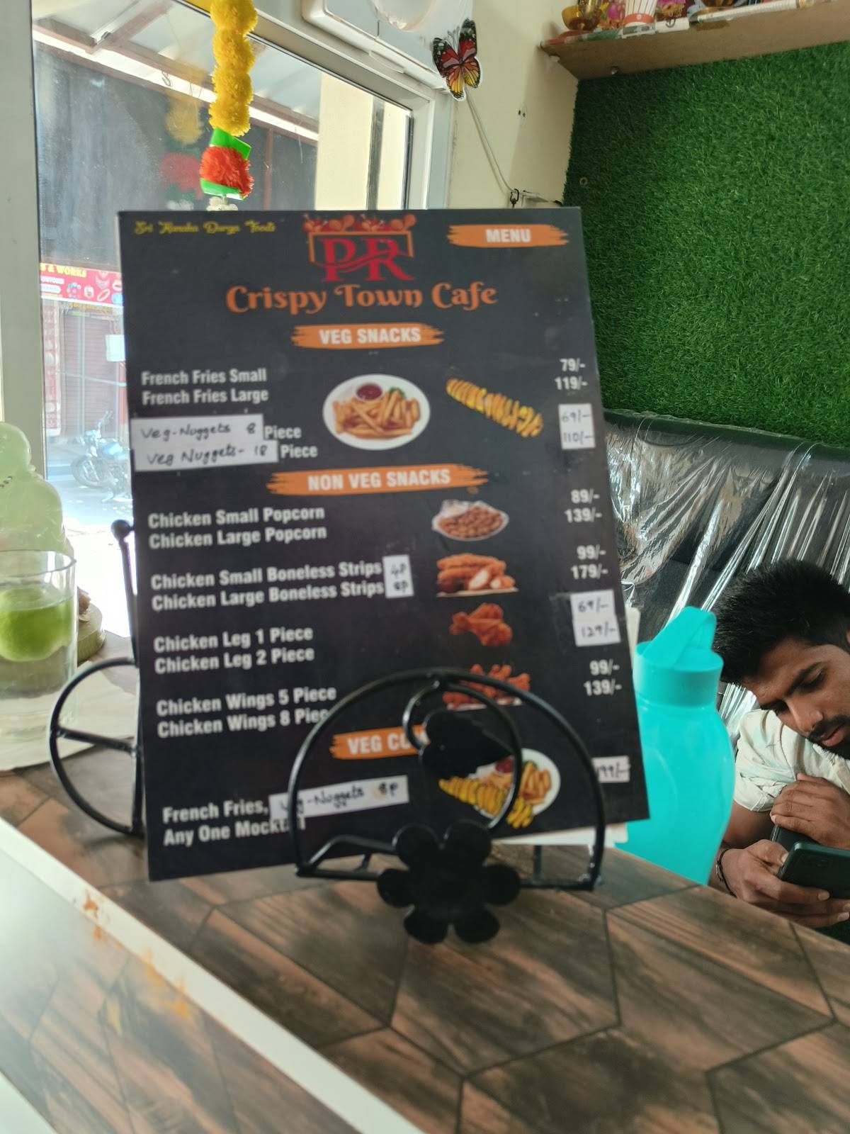 Crispy Town Cafe menu