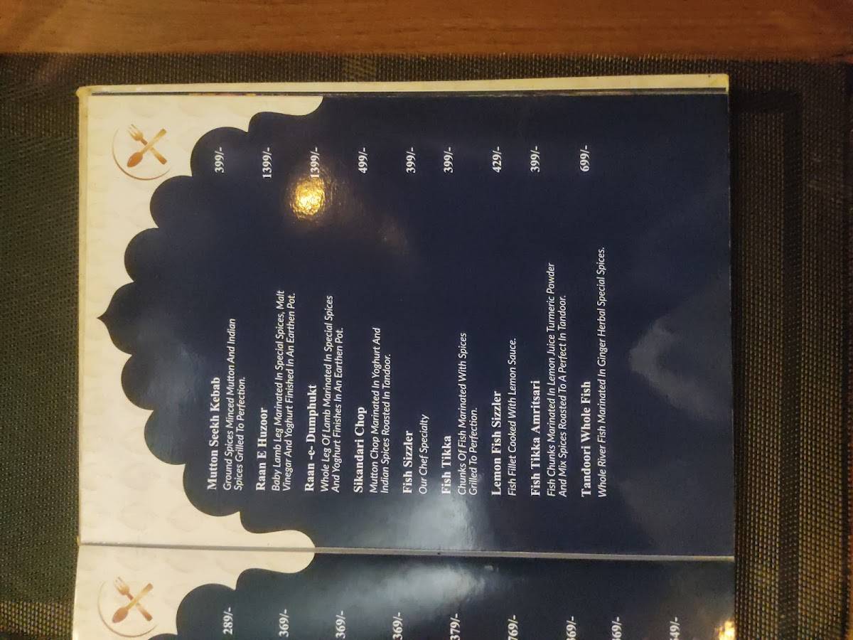 Crystal- Banquet and Rooftop Restaurant menu