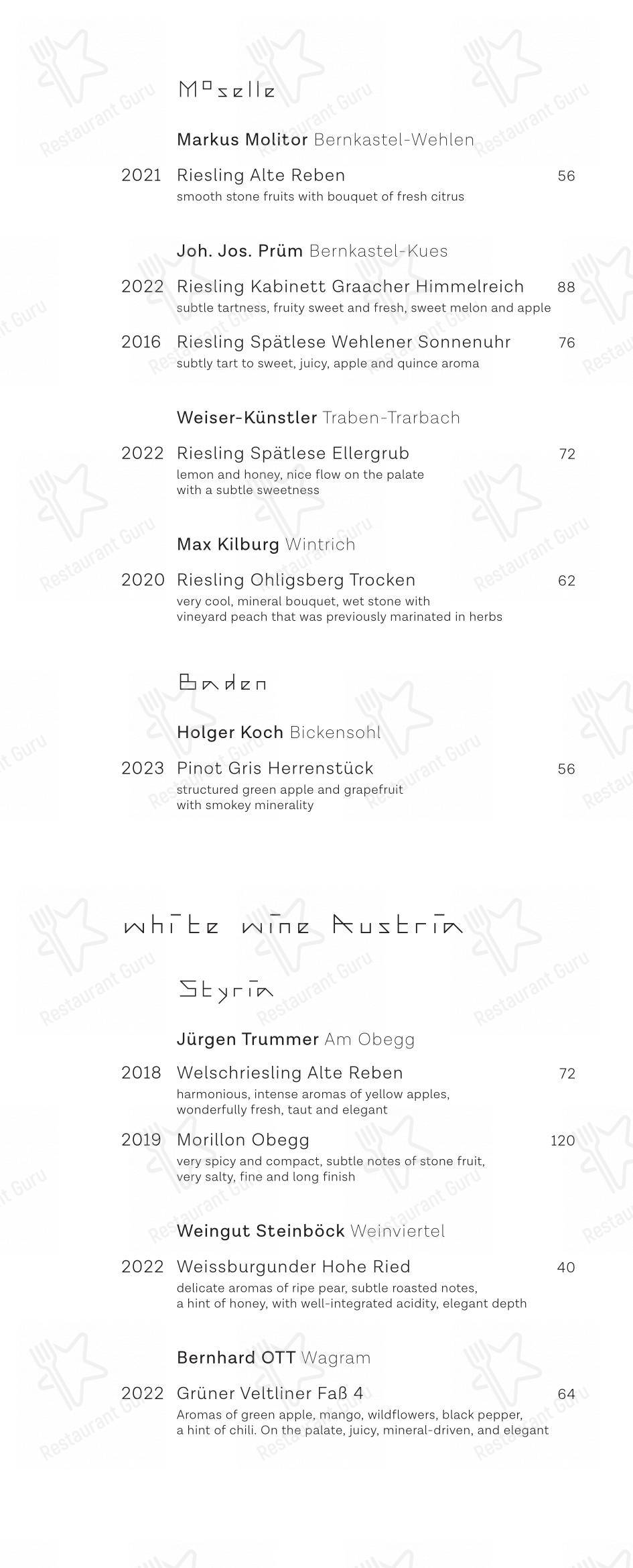 Menu pour Restaurant Dae Mon - Основное меню