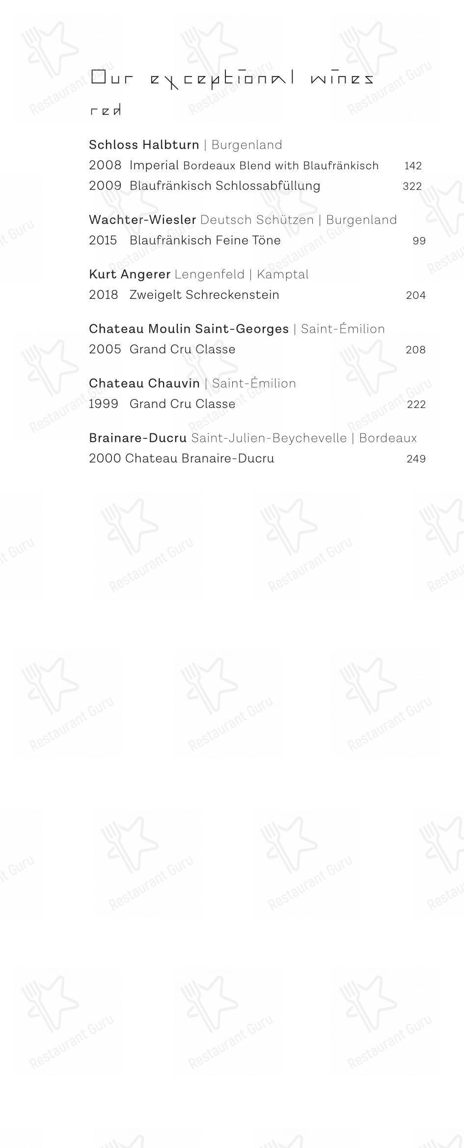 Menu pour Restaurant Dae Mon - Основное меню
