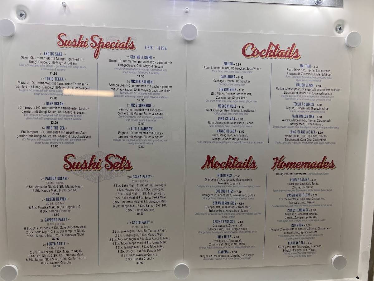 Menu de Didi